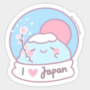 i love japan Sticker